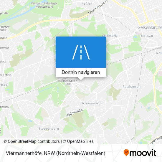 Viermännerhöfe Karte