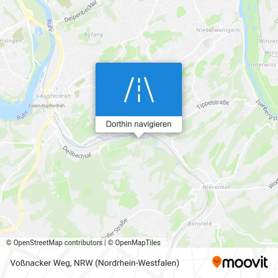 Voßnacker Weg Karte