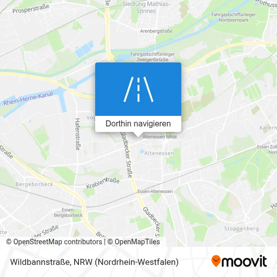 Wildbannstraße Karte