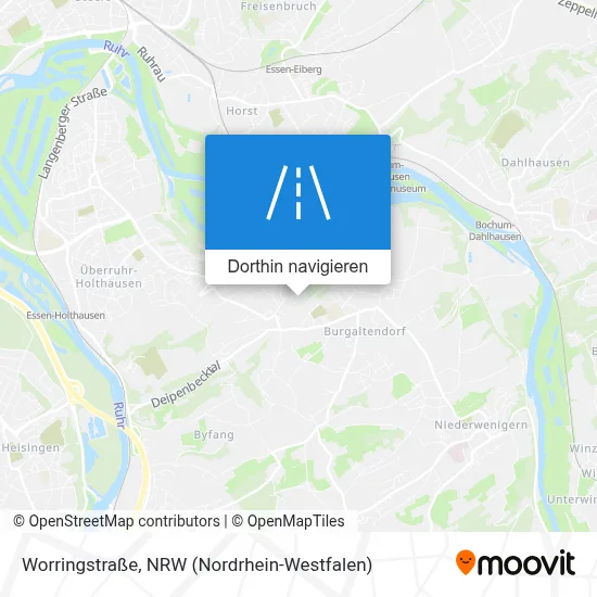 Worringstraße Karte