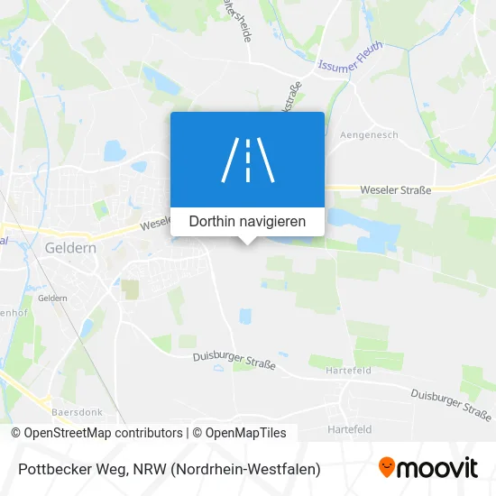 Pottbecker Weg Karte