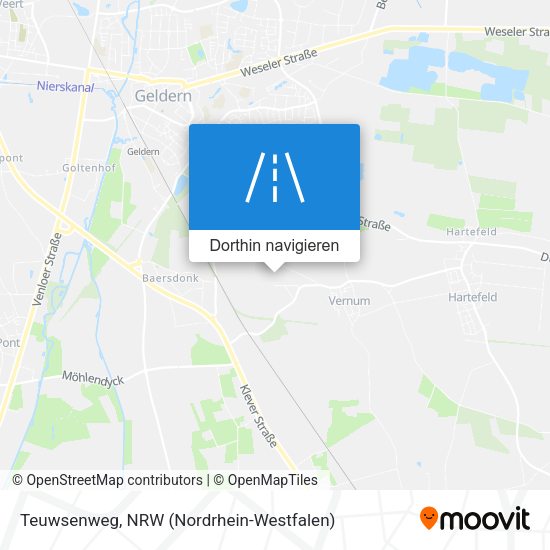 Teuwsenweg Karte