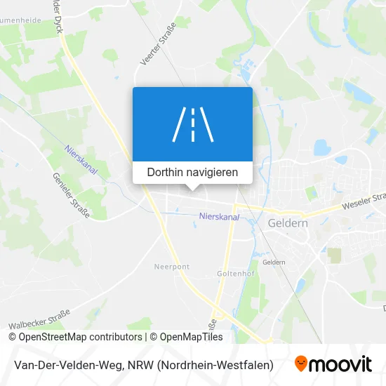 Van-Der-Velden-Weg Karte
