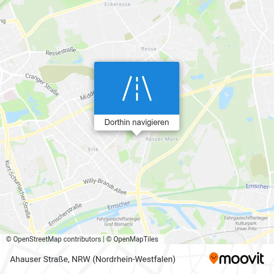 Ahauser Straße Karte