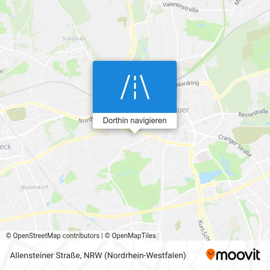 Allensteiner Straße Karte