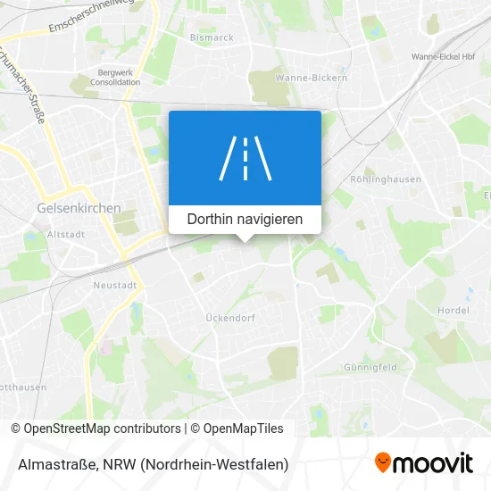 Almastraße Karte