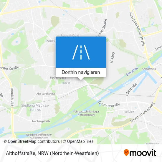 Althoffstraße Karte