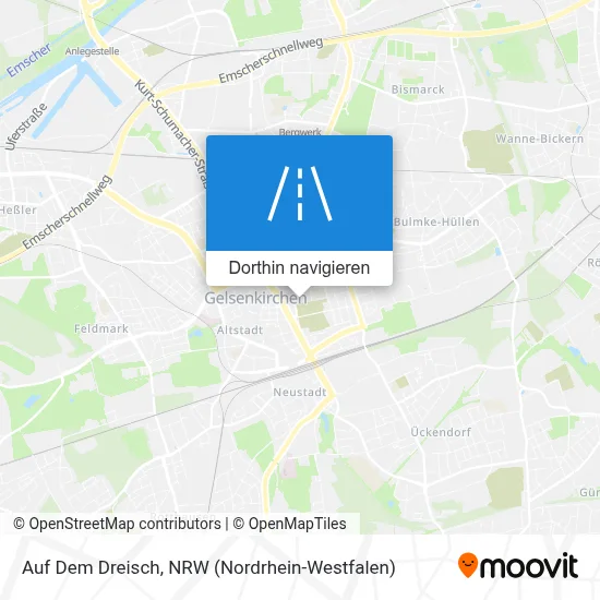 Auf Dem Dreisch Karte