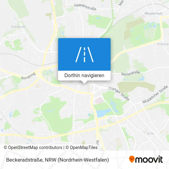Beckeradstraße Karte
