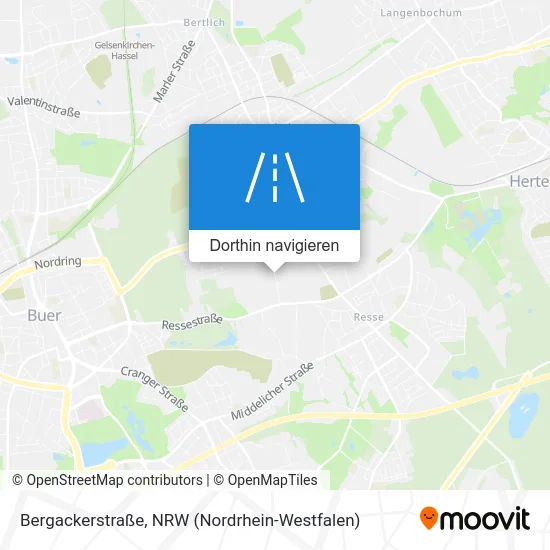 Bergackerstraße Karte
