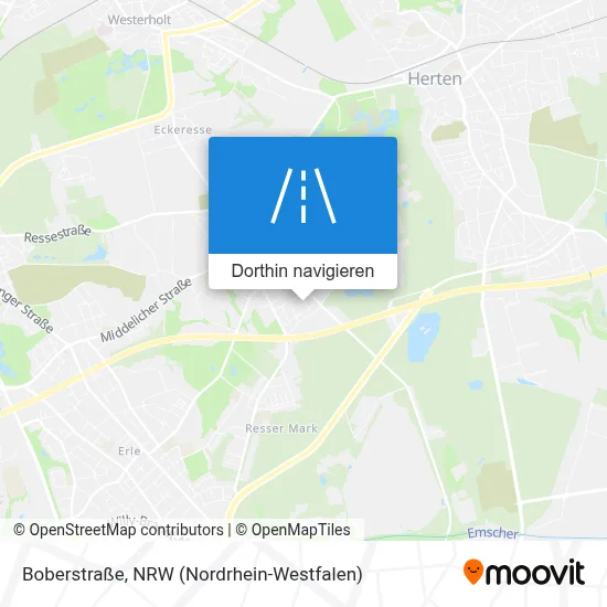 Boberstraße Karte