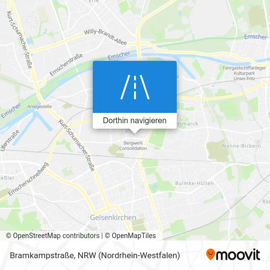 Bramkampstraße Karte