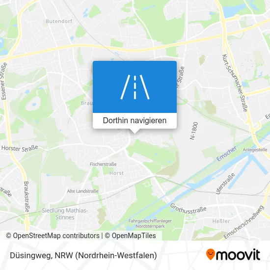 Düsingweg Karte
