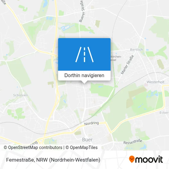 Femestraße Karte
