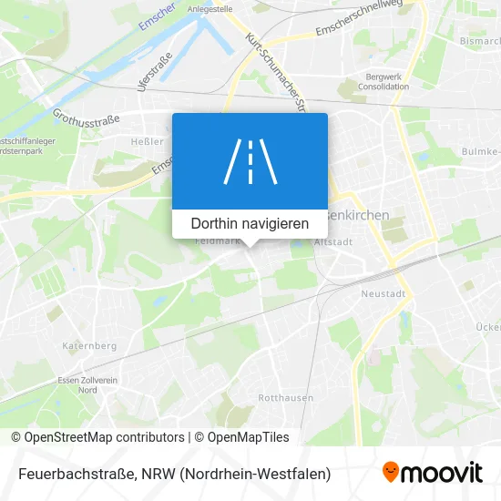 Feuerbachstraße Karte