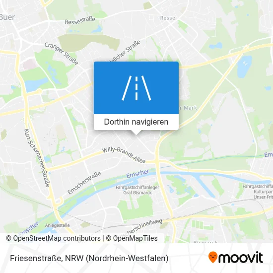 Friesenstraße Karte