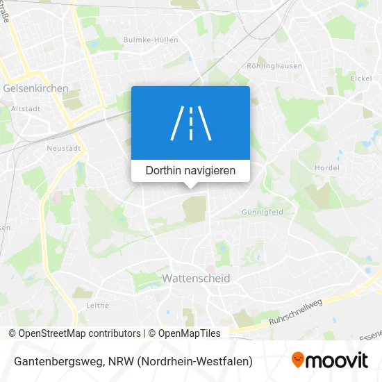 Gantenbergsweg Karte