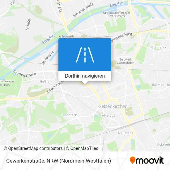 Gewerkenstraße Karte