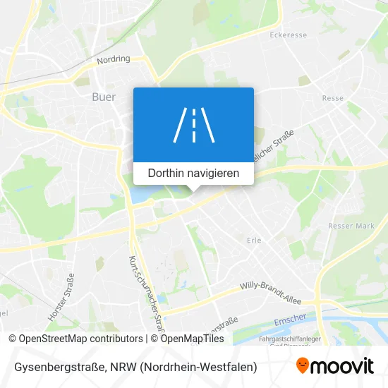 Gysenbergstraße Karte