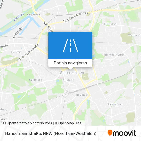 Hansemannstraße Karte