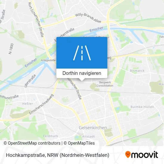 Hochkampstraße Karte