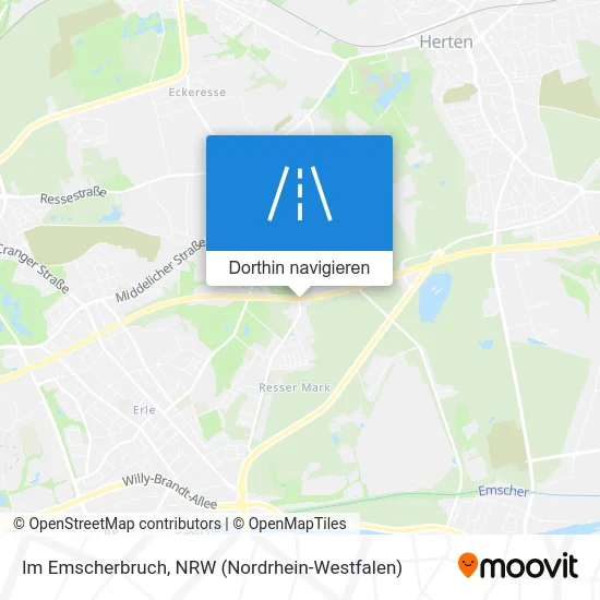 Im Emscherbruch Karte