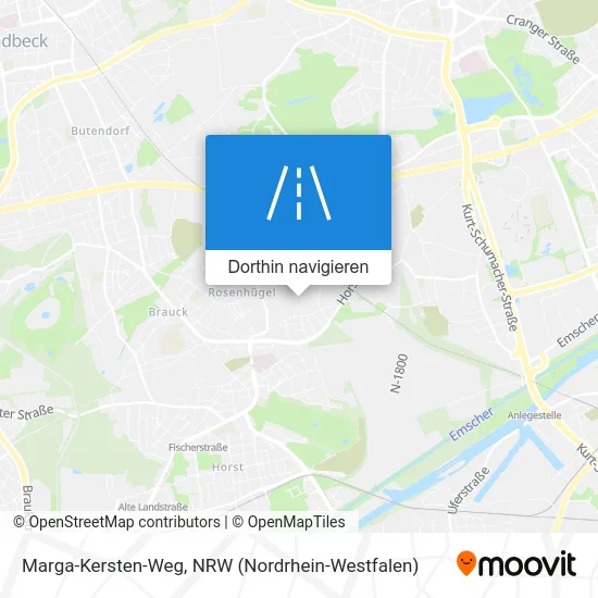 Marga-Kersten-Weg Karte