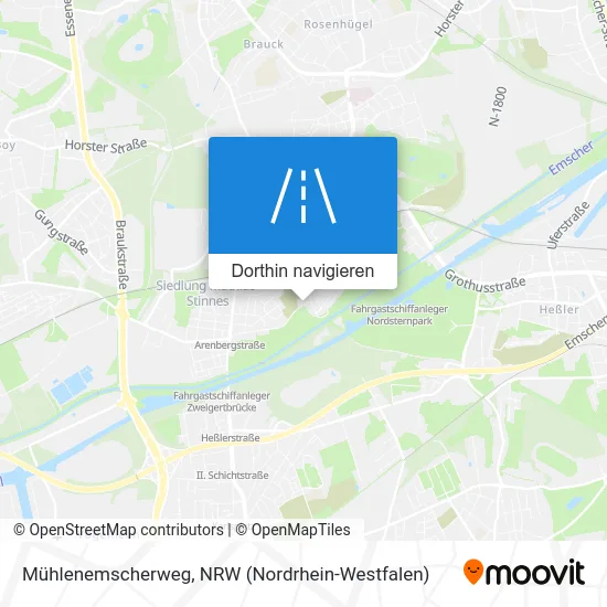 Mühlenemscherweg Karte