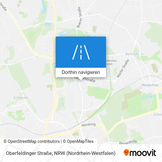 Oberfeldinger Straße Karte