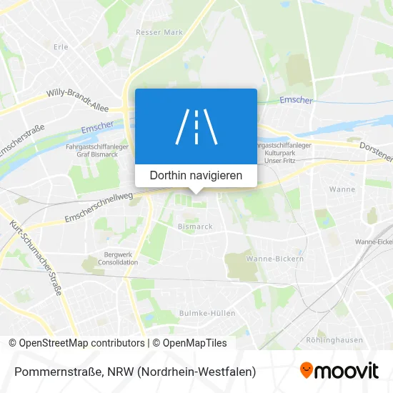 Pommernstraße Karte