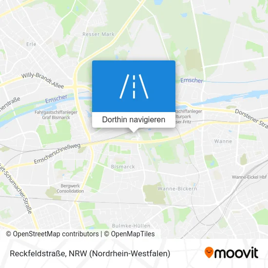 Reckfeldstraße Karte