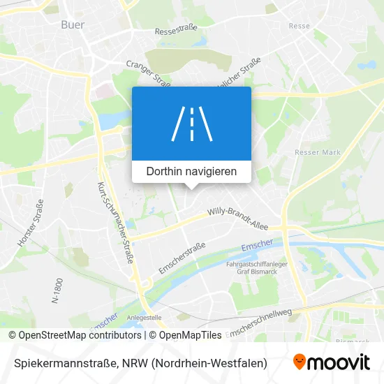 Spiekermannstraße Karte