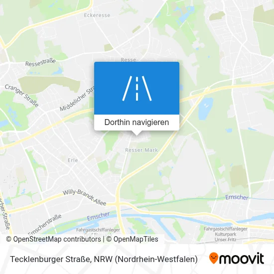 Tecklenburger Straße Karte