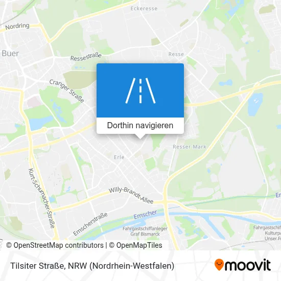 Tilsiter Straße Karte