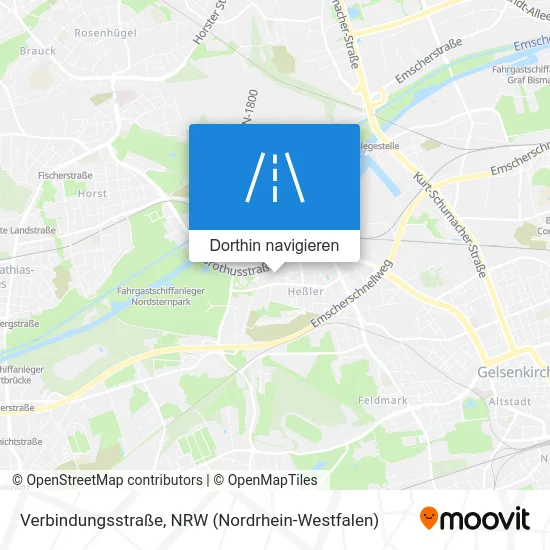 Verbindungsstraße Karte