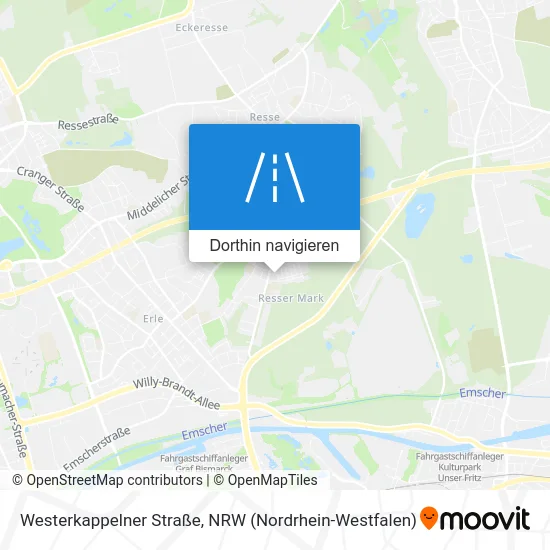 Westerkappelner Straße Karte