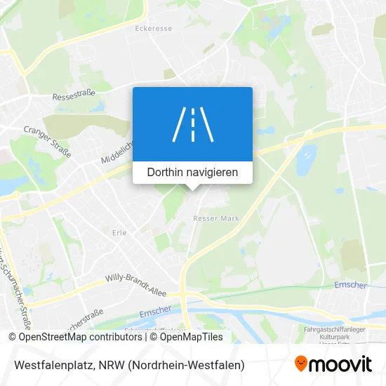 Westfalenplatz Karte