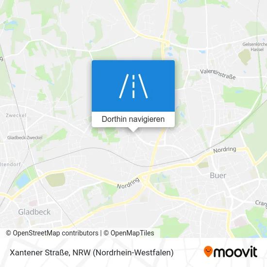 Xantener Straße Karte