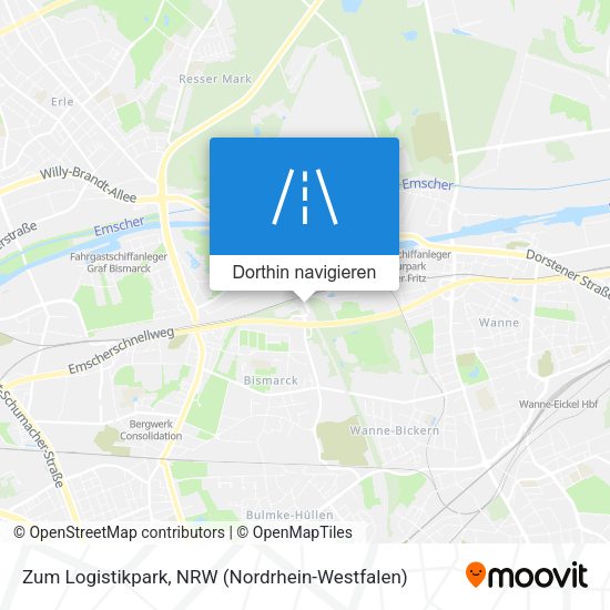 Zum Logistikpark Karte