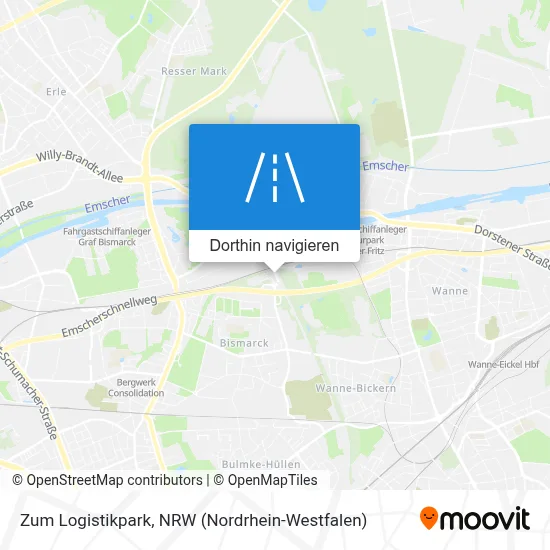 Zum Logistikpark Karte