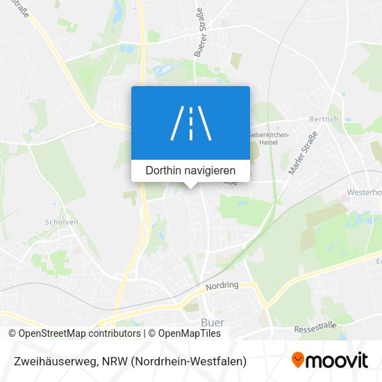 Zweihäuserweg Karte