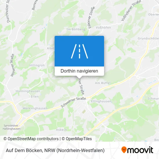 Auf Dem Böcken Karte