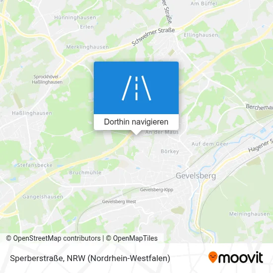 Sperberstraße Karte