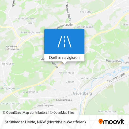 Strünkeder Heide Karte