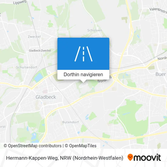 Hermann-Kappen-Weg Karte