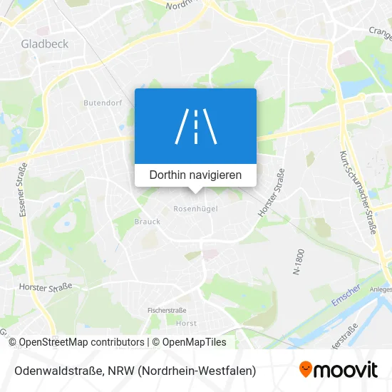 Odenwaldstraße Karte