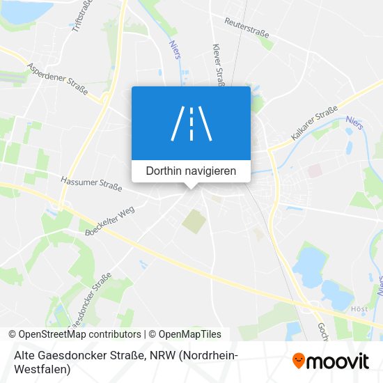 Alte Gaesdoncker Straße Karte