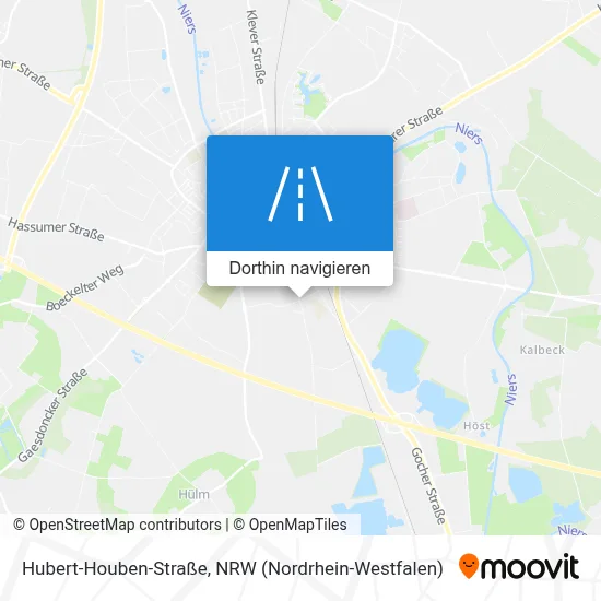 Hubert-Houben-Straße Karte