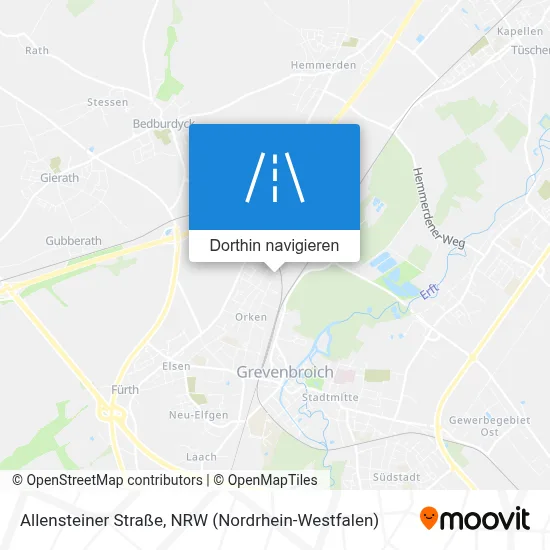 Allensteiner Straße Karte