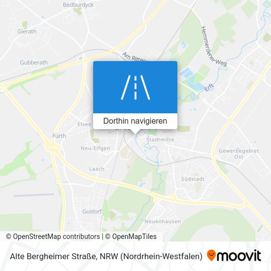 Alte Bergheimer Straße Karte